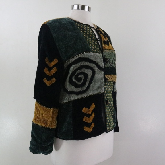 Velvet Green Pattern PS Blazer - Picture 3 of 8
